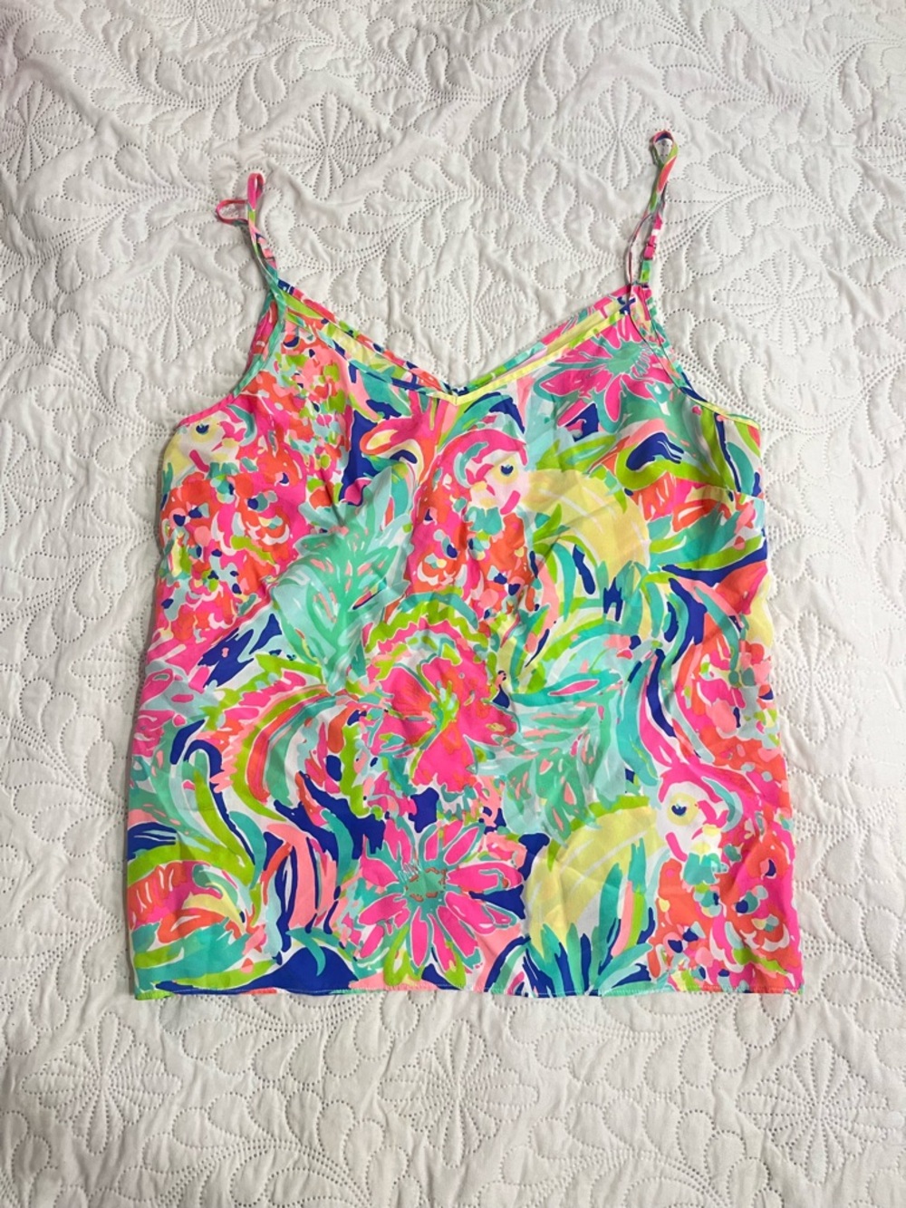 Lilly Pulitzer Zoe Silk
Sleeveless Top Casa Banana L